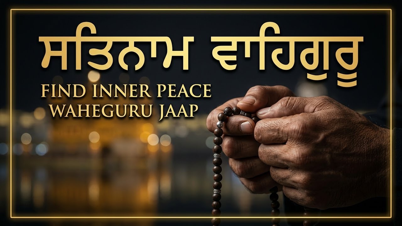 Satnam Waheguru Jaap | ਸਤਿਨਾਮ ਵਾਹਿਗੁਰੂ | Peaceful Simran | Sikh Devotional