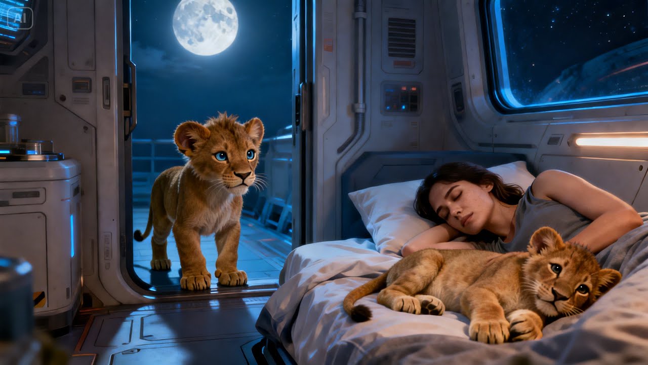 Human Tried to Sleep Alone In Barracks But Cub Broke Down the Door and Said Its Cold You Need MyHeat