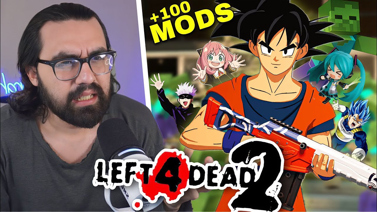 Instalé +100 Mods de DRAGON BALL (y Anime) en L4D2… y fue una LOCURA!
