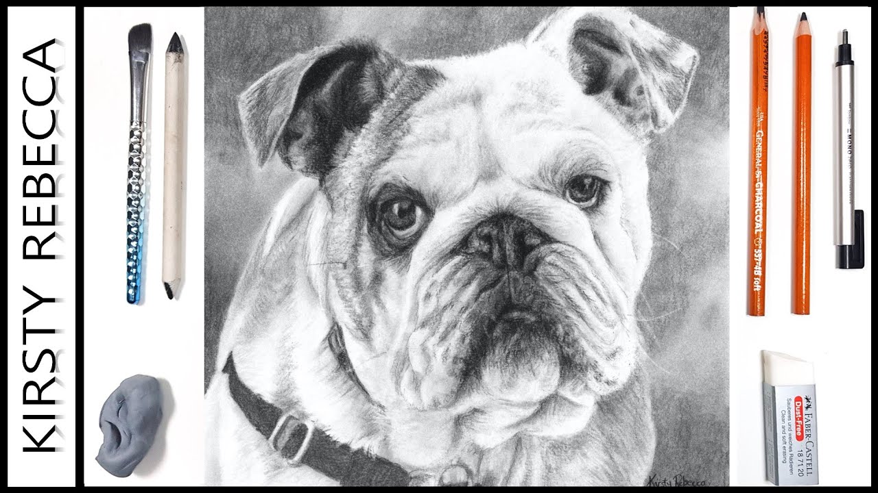 Как нарисовать мех углем // Мои лучшие советы!