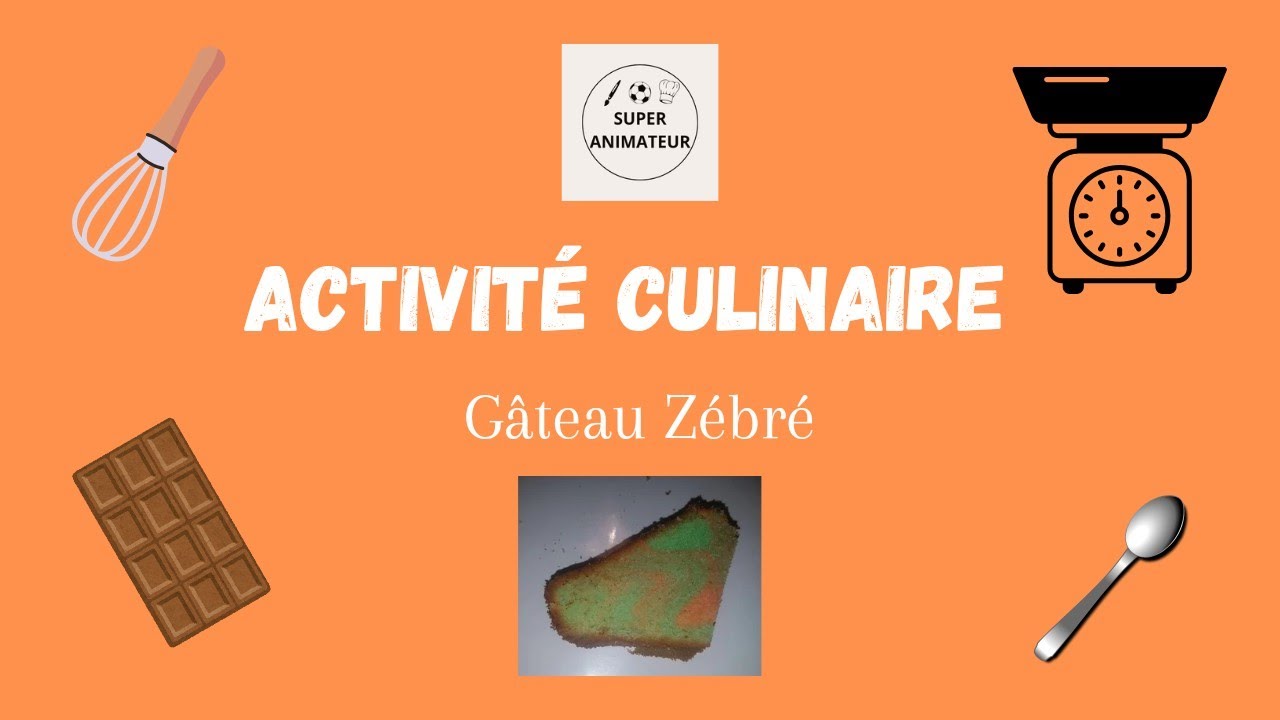 Gateau zebre - Halloween - Activité culinaire - Super-animateur -