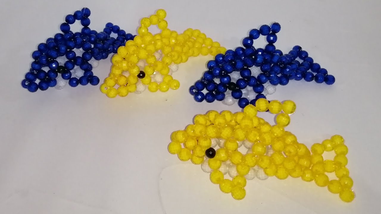 عمل دولفين من الخرز بطريقه بسيطه /للمبتدئين