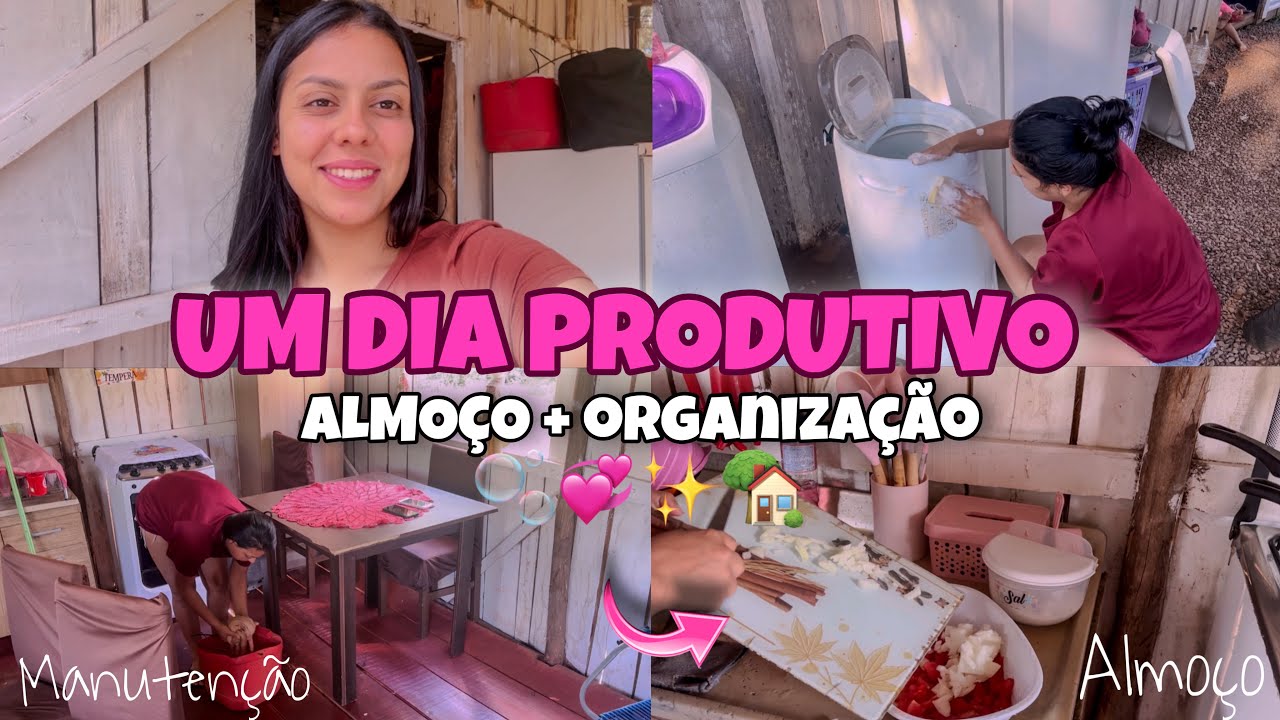 ROTINA DE DONA DE CASA 🧺🫶🏼| almo&ccedil;o + organiza&ccedil;&atilde;o, limpeza na maquina de lavar roupa