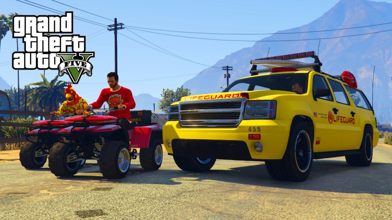 GTA V Freeroam - LIFEGUARDS GAAN RANDOM DINGEN DOEN!