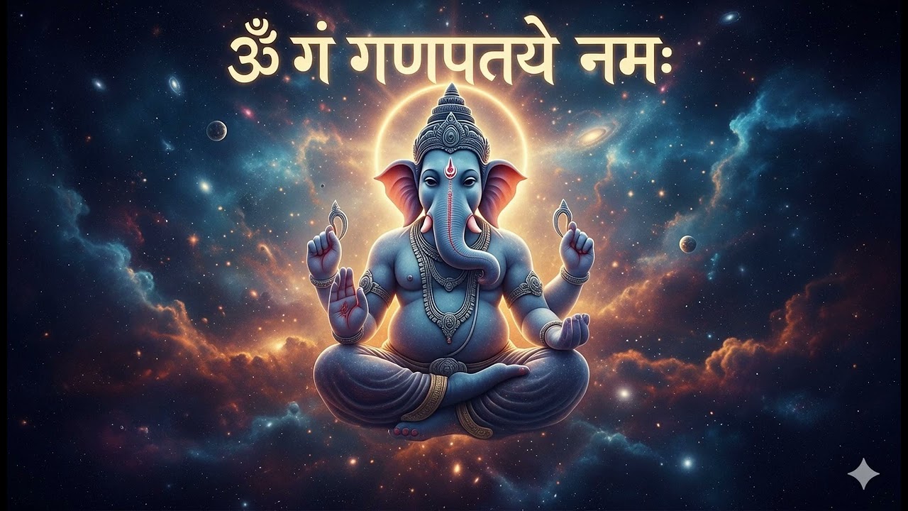 Om Gam Ganapataye Namah ॐ गं गणपतये नमः - विघ्नहर्ता की कृपा से जीवन की हर बाधा दूर करें।