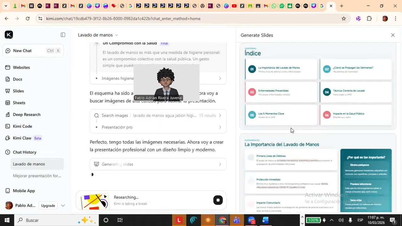 Crear presentaciones con KIMI