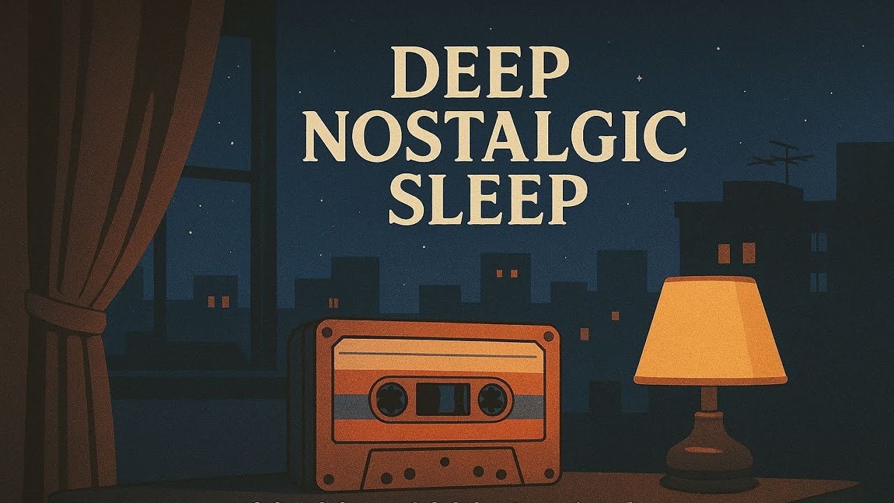  Deep Nostalgic Sleep | 80s 90s & 2000s Inspired Ambient with Black Screen | Rain Ambience 