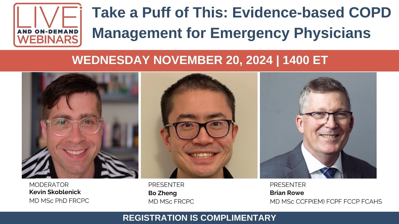20NOV24Take a Puff of This: Evidence-based COPD Management for Emergency Physicians