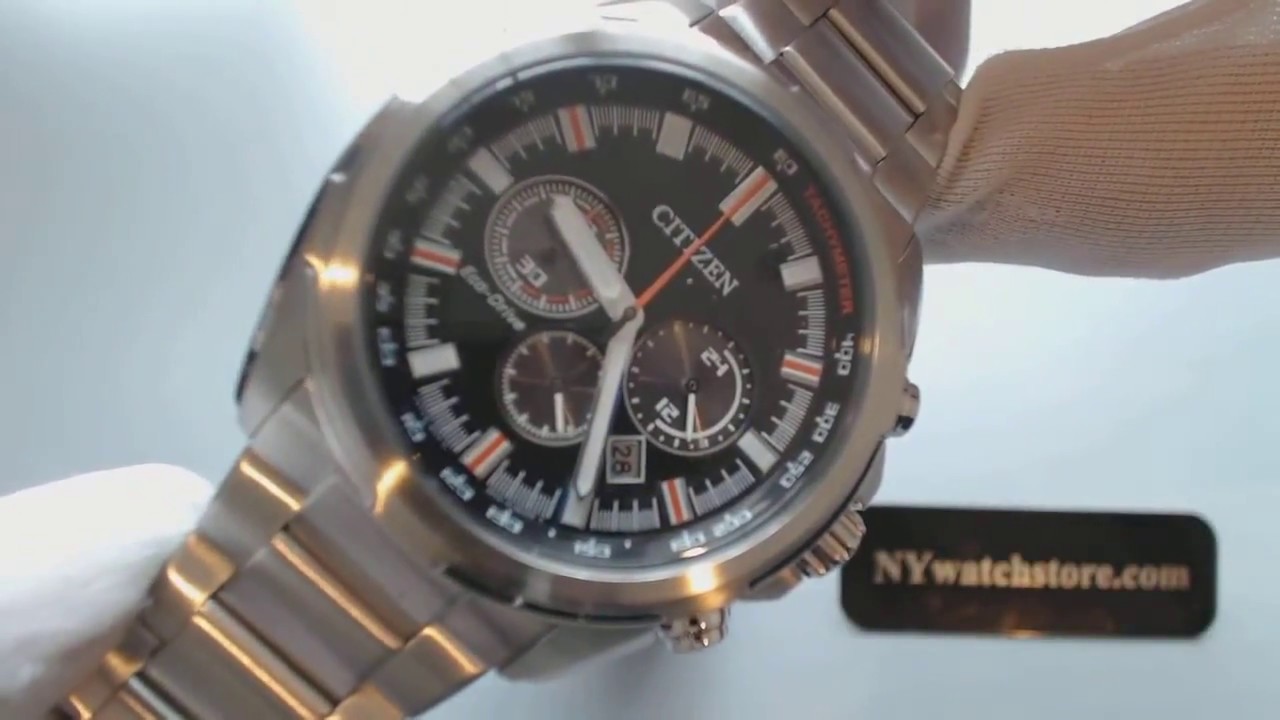 Men's Citizen Eco Drive Chronograph Watch CA4220-55E