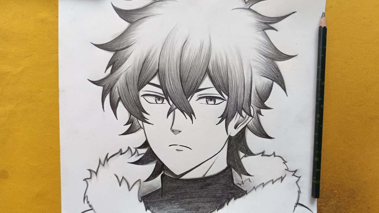 How to draw Yuno Grinberryall - step by step || Yuno from Black Clover || Easy drawing ideas