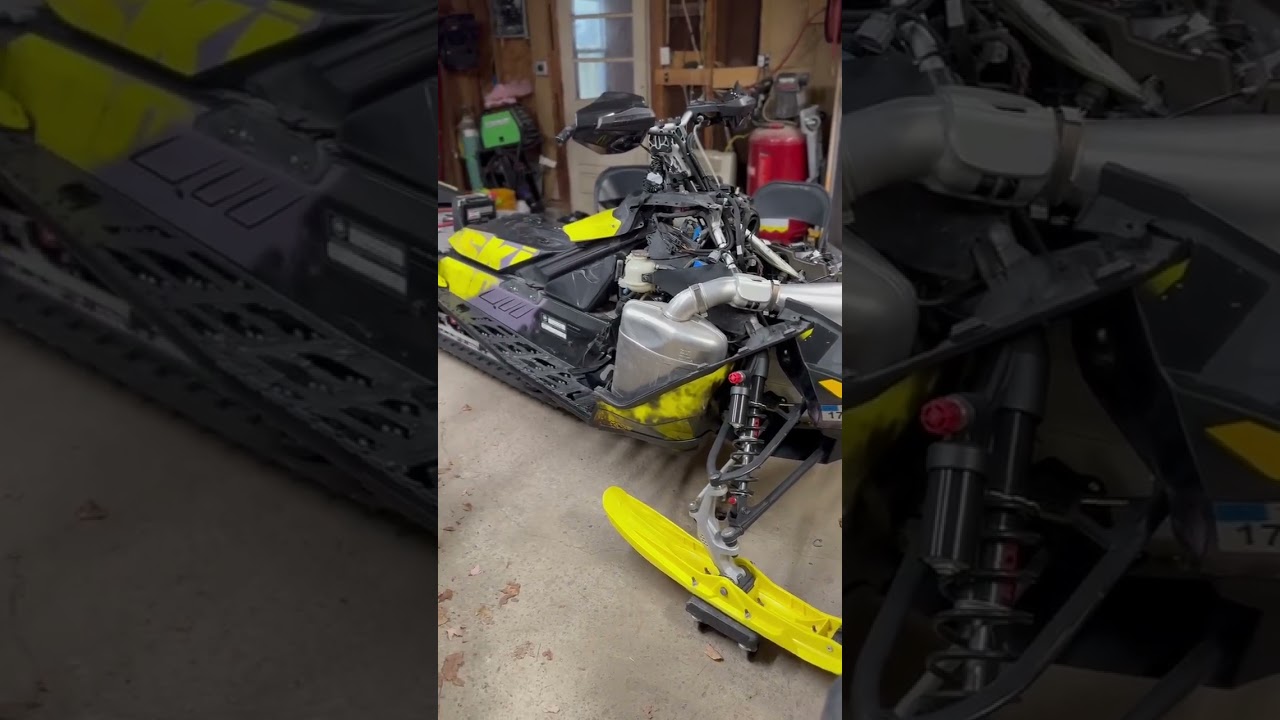 Ski Doo 850 etec engine swap prep.