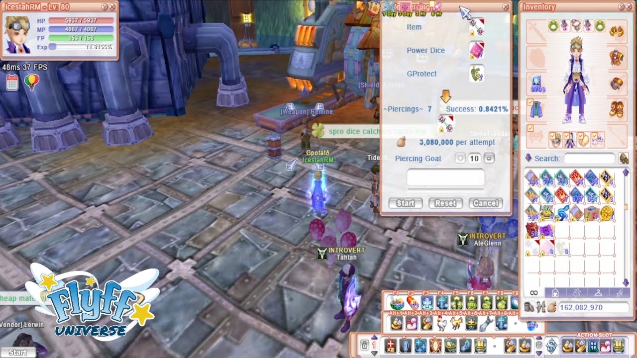 WEAPON PIERCING IN FLYFF UNIVERSE