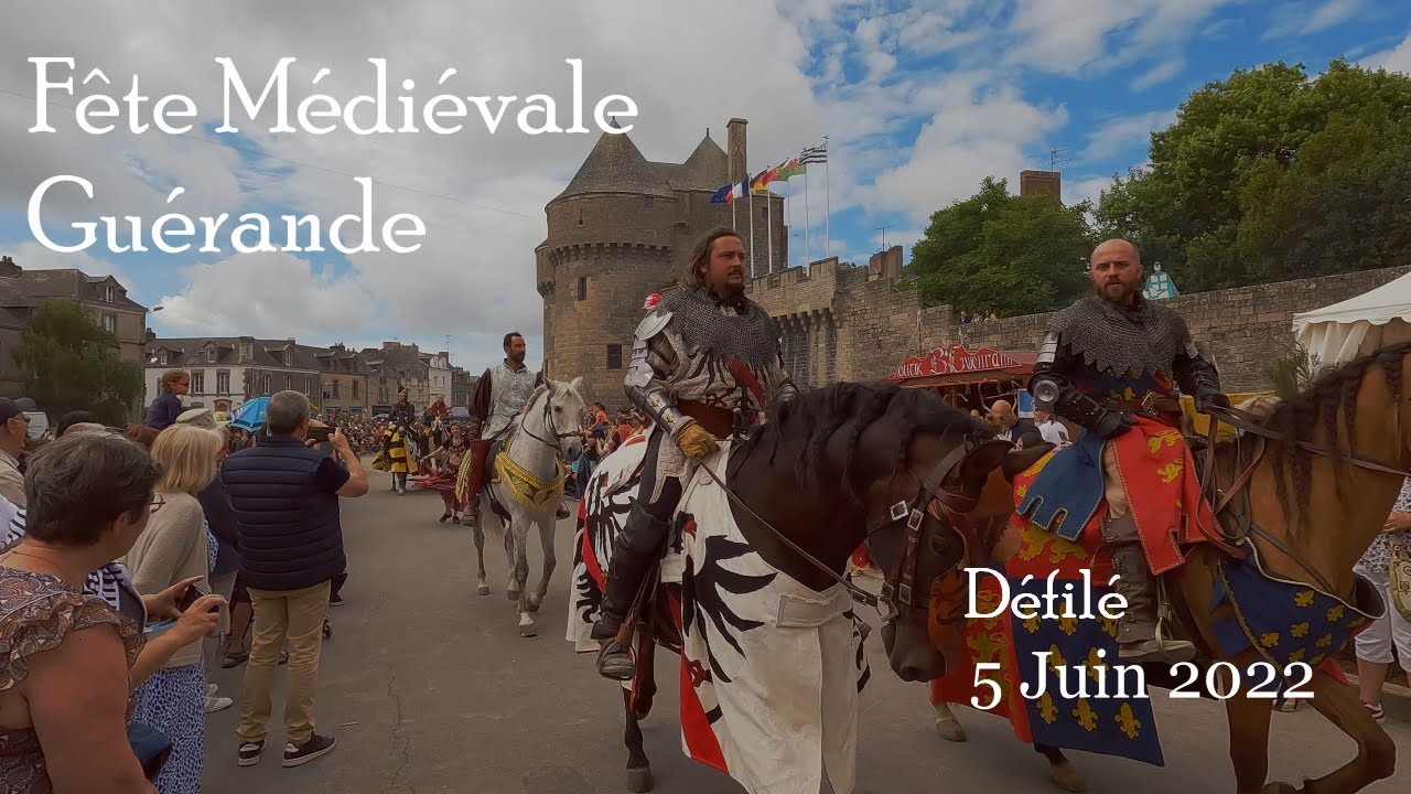 Défilé - Fête Médiévale Guérande 2022 [4K] #bretagne #guerande #medievale