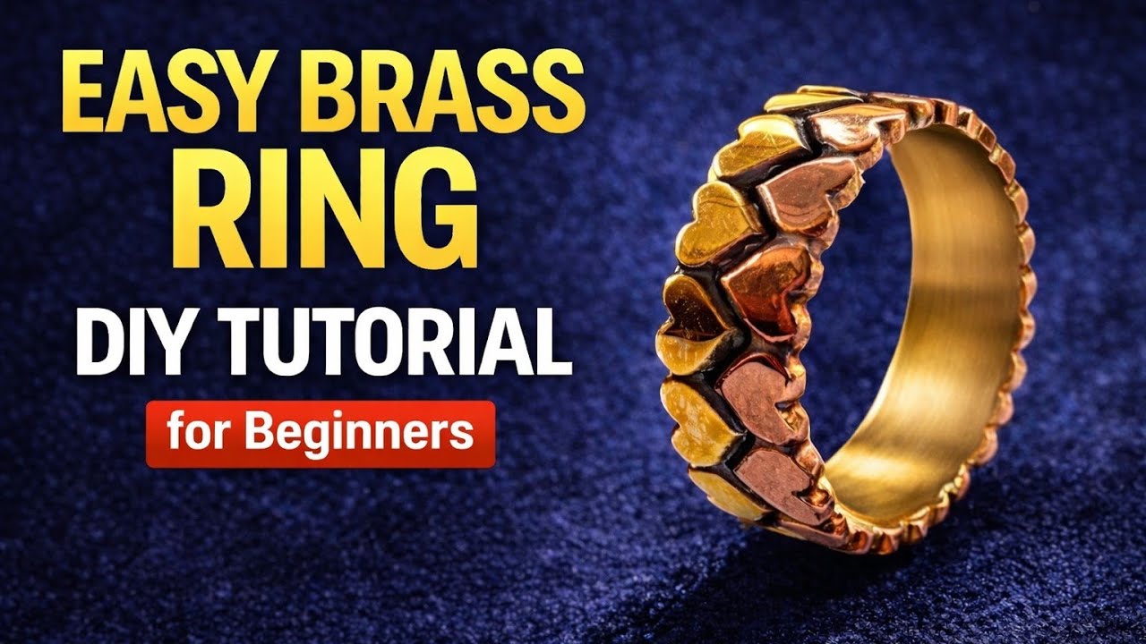 How to Make Handmade Brass Heart Ring at Home | DIY Jewellery Tutorial