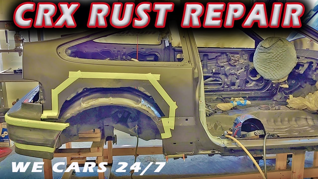 HONDA CRX PATCH PANELS INSTALLED!!