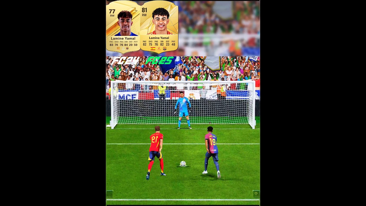 Lamine Yamal Penalty Kicks Evolution In Every FIFA - From FC 24 To FC 25 #penaltykick #yamal #eafc25