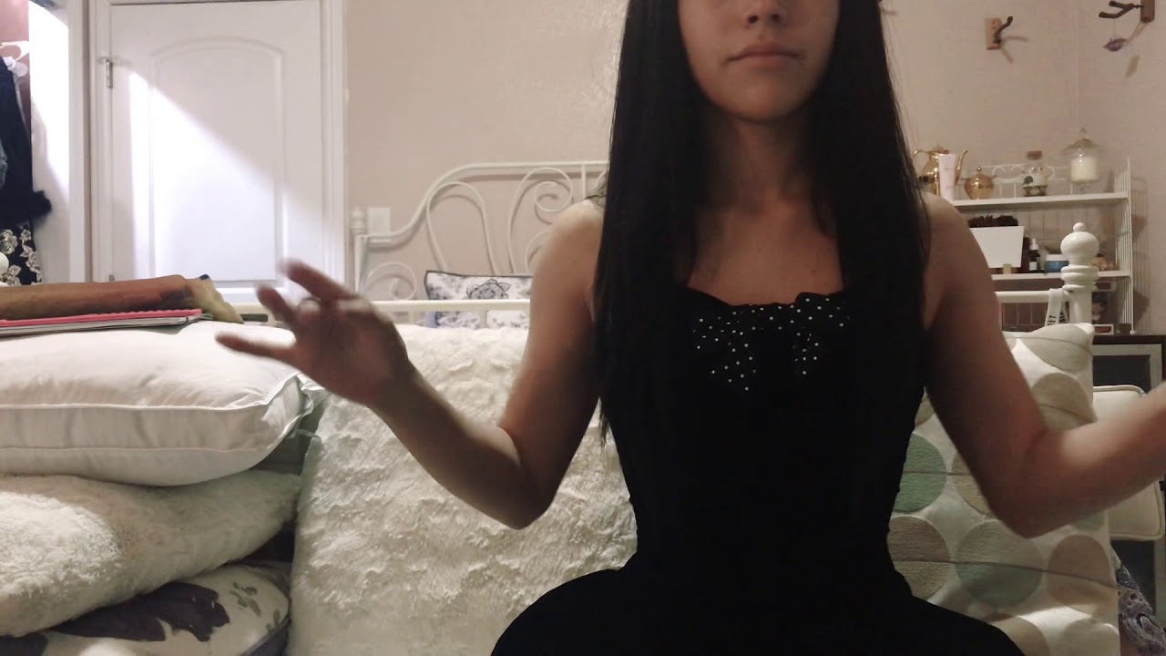 ASMR Visual w/ Lavender Silk Gloves SOFT TOUCHING