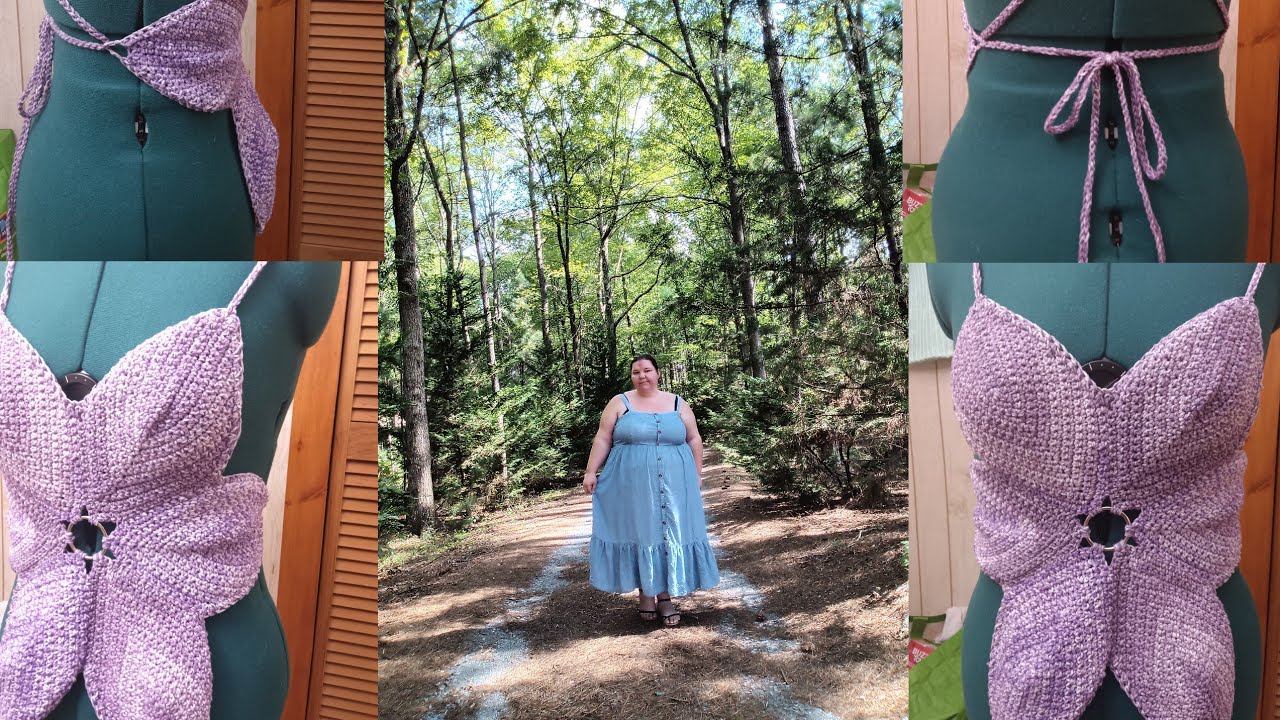 Ariana grande inspired top pattern ✨ Crochet  Vlog #1