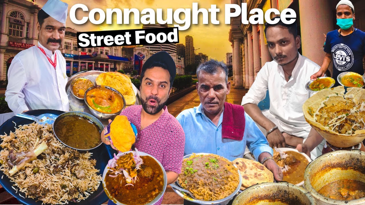 Connaught Place STREET FOOD | Anand Restaurant, Wenger's Bakery, Fire Paan, Bhogal Chole