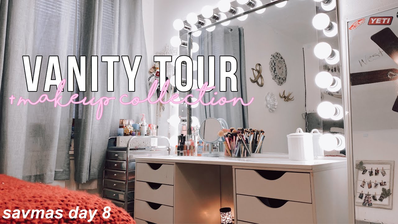 Vanity Tour + Makeup Collection 2019 *HIGHLY REQUESTED* | savmas day 8