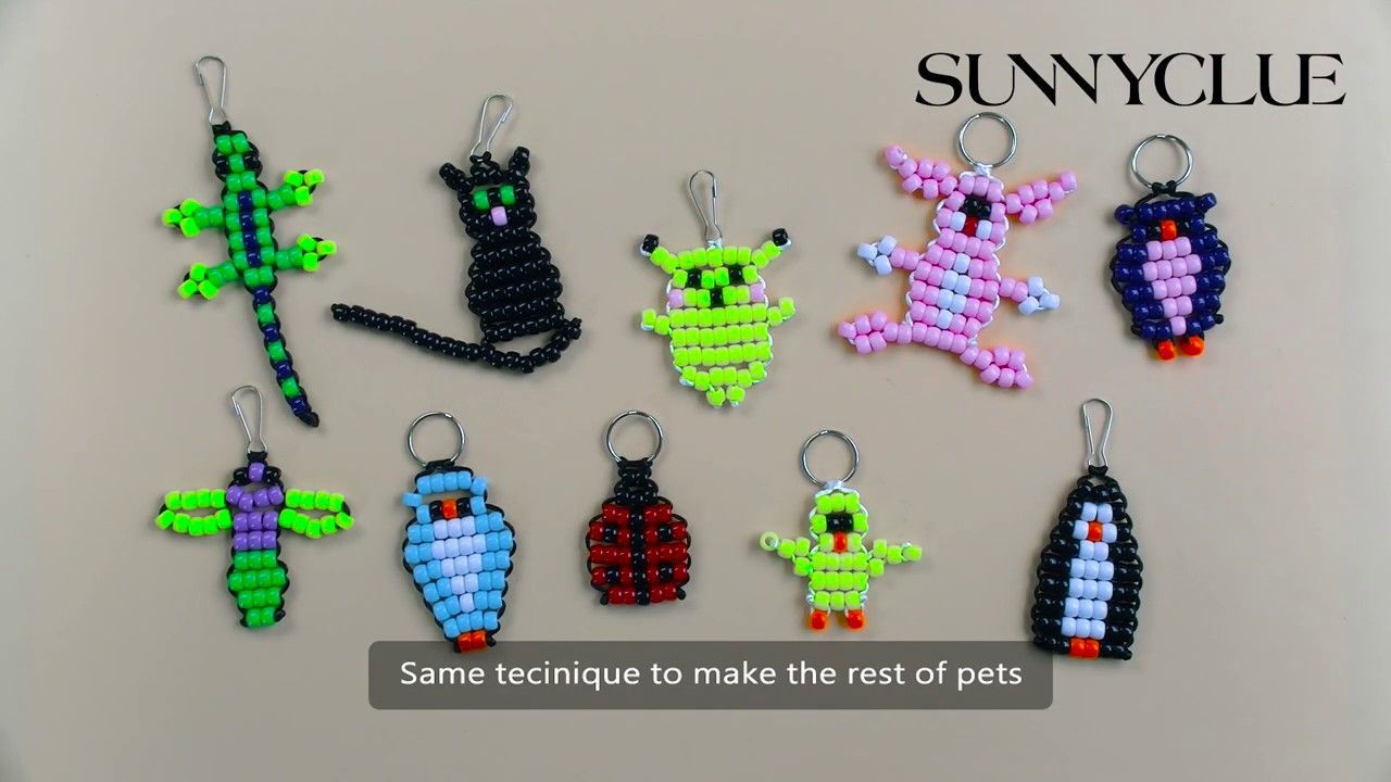 SUNNYCLUE DIY 10pcs Bead Pets Kit
