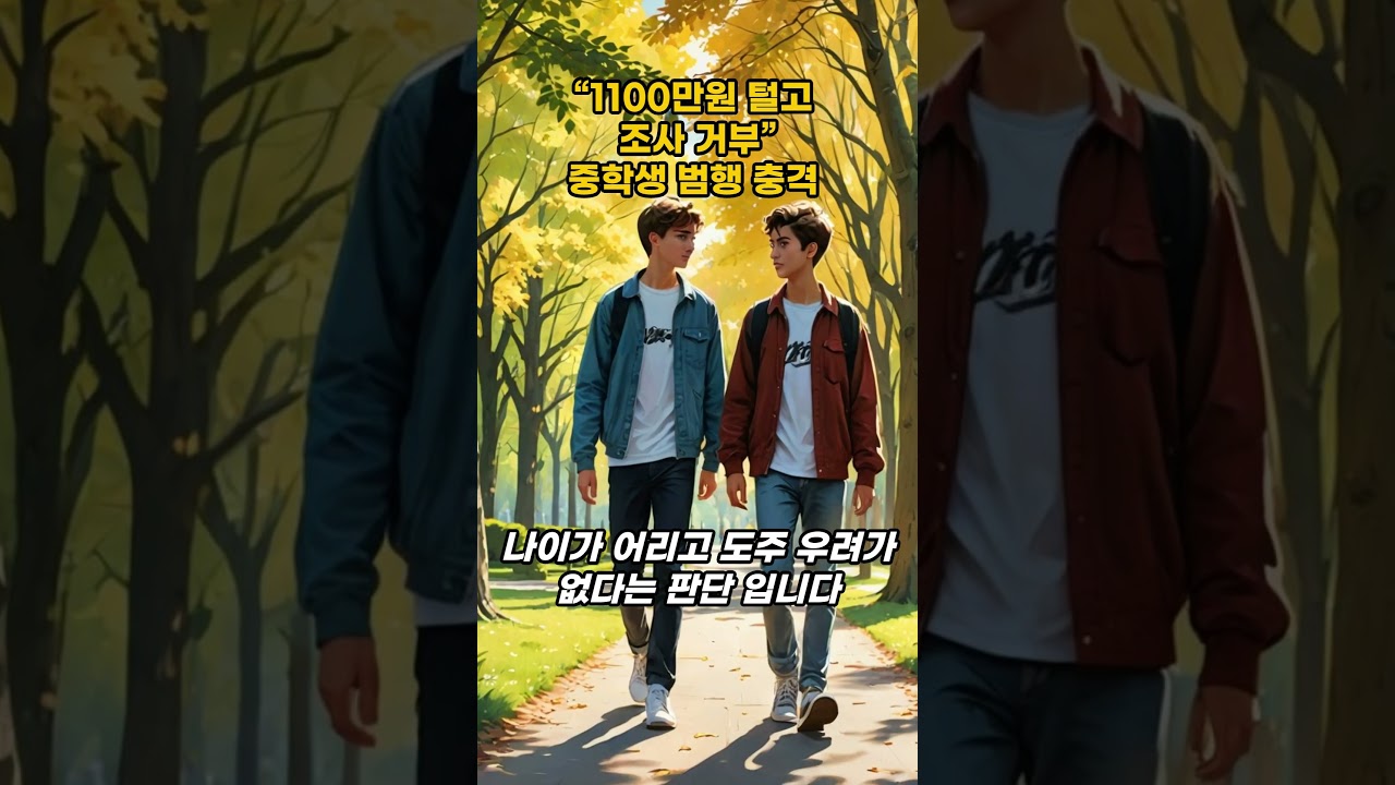 &ldquo;1100만원 털고 조사 거부&rdquo;&hellip;중학생 범행 충격               #이슈 #뉴스 #별게다뉴스  #사회이슈