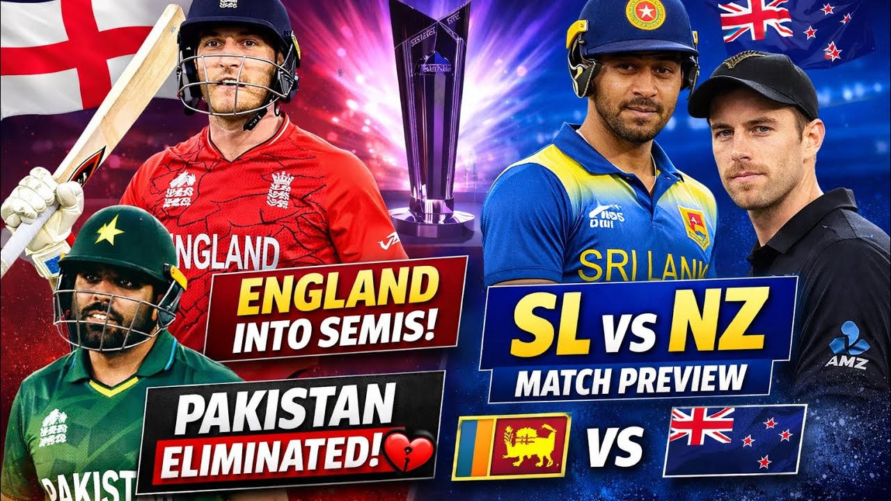 England Knock Out Pakistan! 😱 England Qualified for Semi-Final | Sri Lanka vs New Zealand Preview