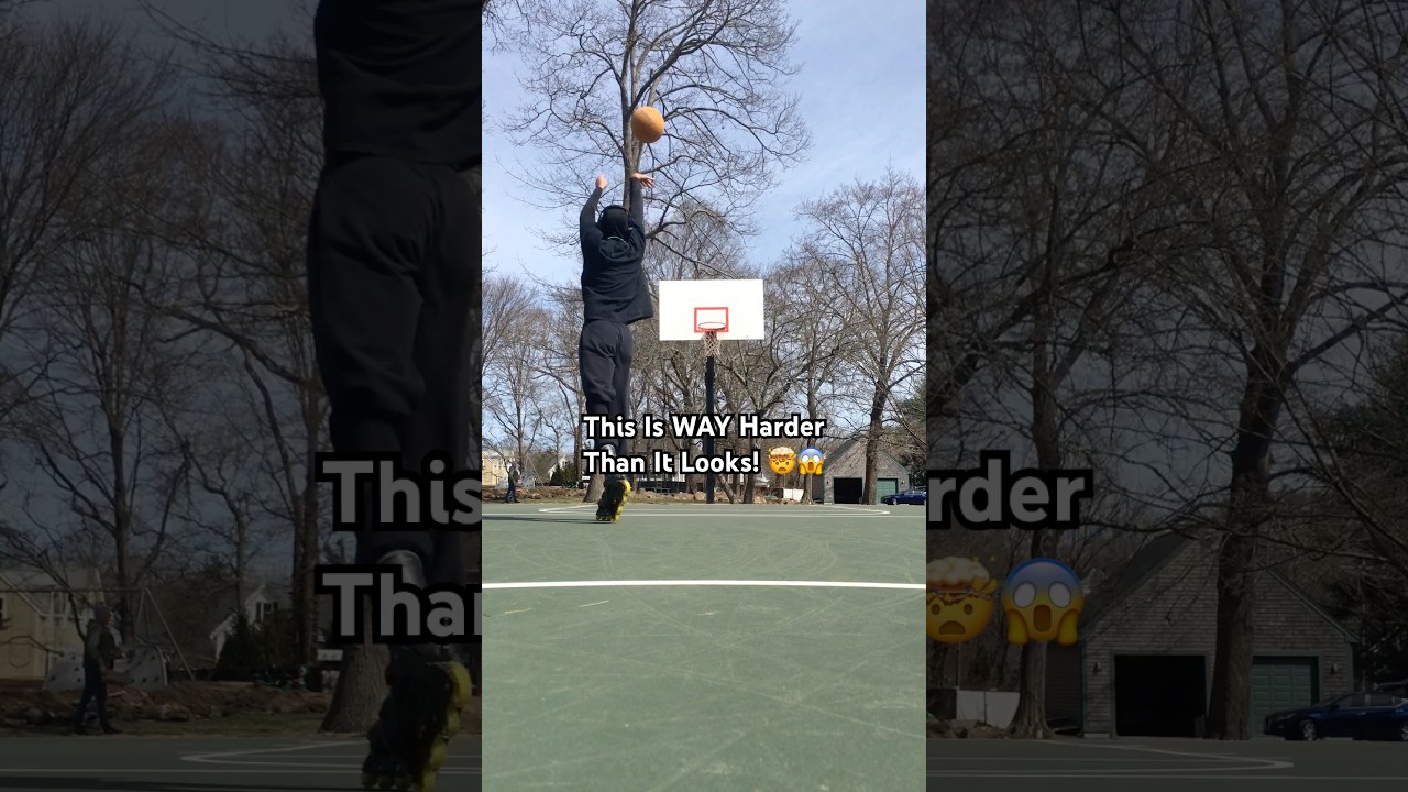 This Is WAY Harder Than It Looks! 👀🤯😱 #skateball #bball #skate