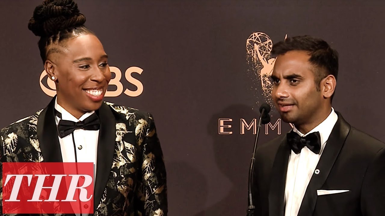 'Master of None' Aziz Ansari & Lena Waithe Post Emmy Win Press Room Q&A | THR