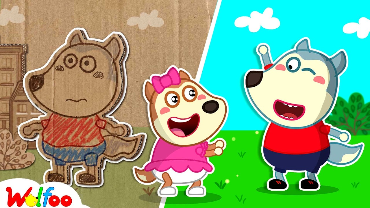 Cardboard or Real Wolfoo?! 📦My Brother is the Best  - Bright Parents | Cartoon for Kids