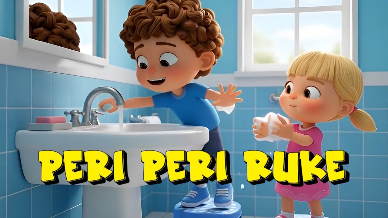 PERI, PERI RUKE | Dječija Pjesma o Higijeni | Učimo Pranje Ruku (Crtani)