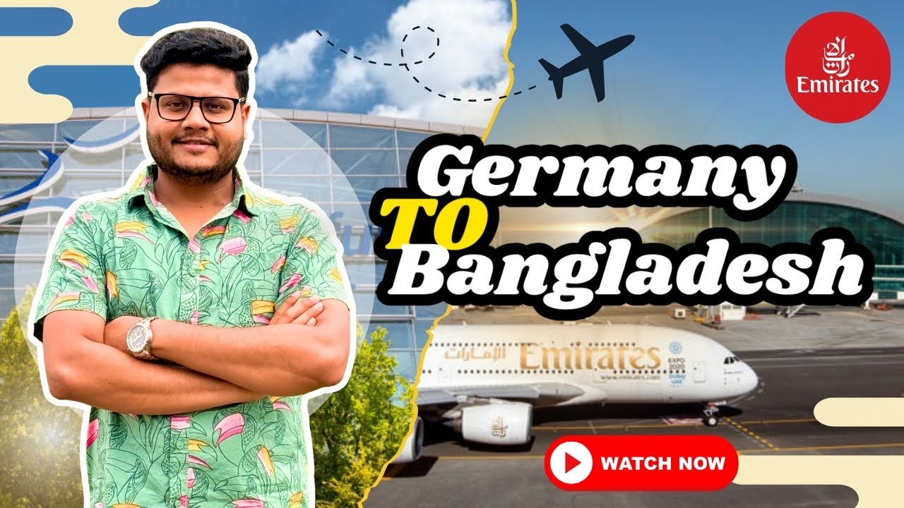 এক বছরের মধ্যেই পরিবারের টানে | Germany 🇩🇪 to Bangladesh 🇧🇩 | Emirates Airlines | Frankfurt to Dhaka