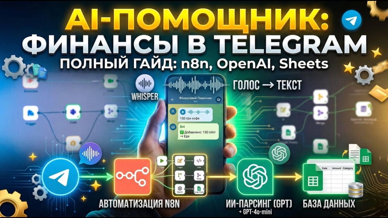 Учебный проект на n8n: Создаем AI-помощника для финансов с нуля