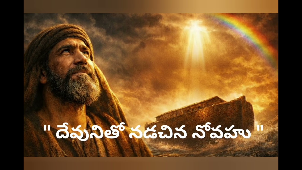దేవునితో నడచిన నోవహు | Pralayam Madhya Devuni Raksha | Telugu Bible Story #YT video #NoahTelugu