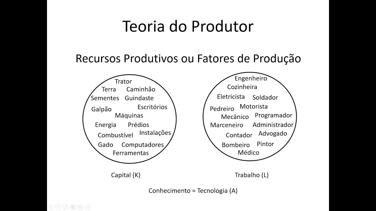 Microeconomia 075 Teoria do Produtor Função de Produção Continuação