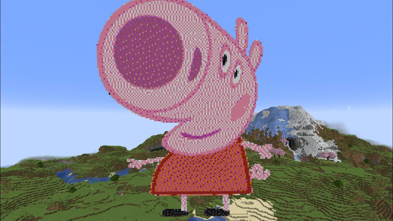 Snort Peppa Pig Family in Minecraft
