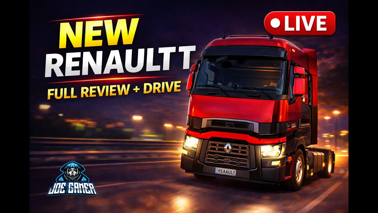 🚛 LIVE: Renault T Full Review & Realistic Drive | ETS2 Gameplay