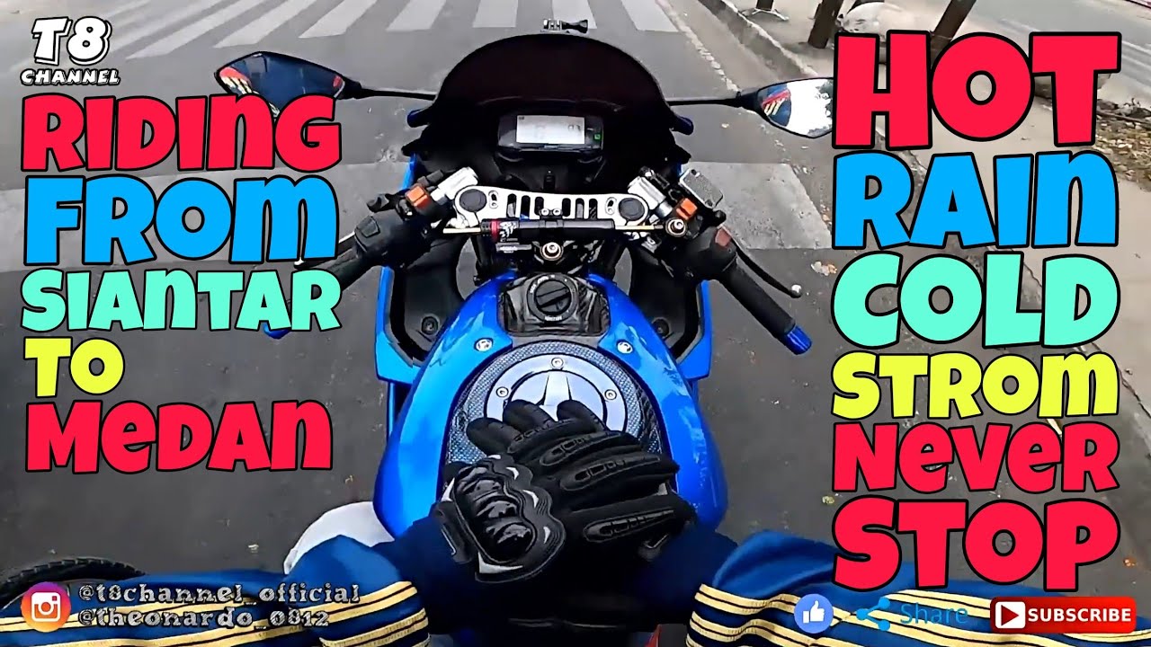 Riding From Pematang Siantar To Medan - Hot Rain Cold Storm Never Stops