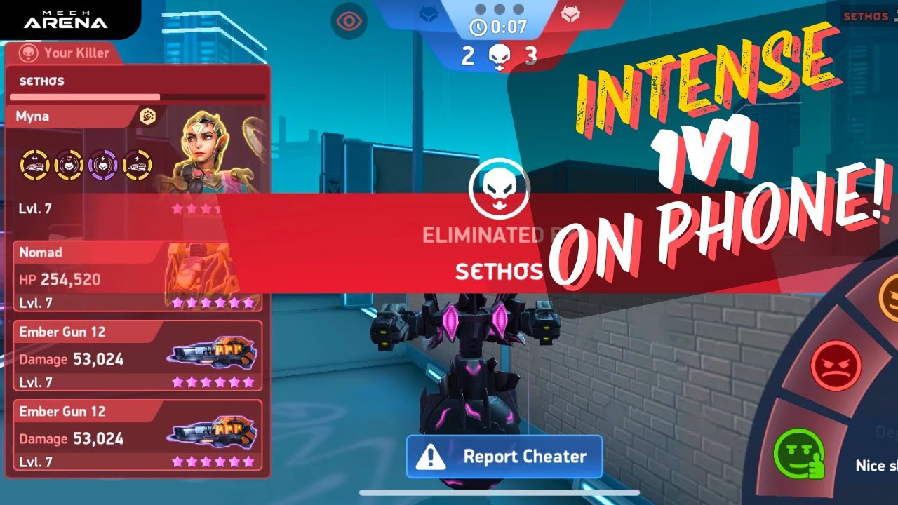 I Tried 1v1 on PHONE After A Long Time | Mech Arena | 1v1 Custom