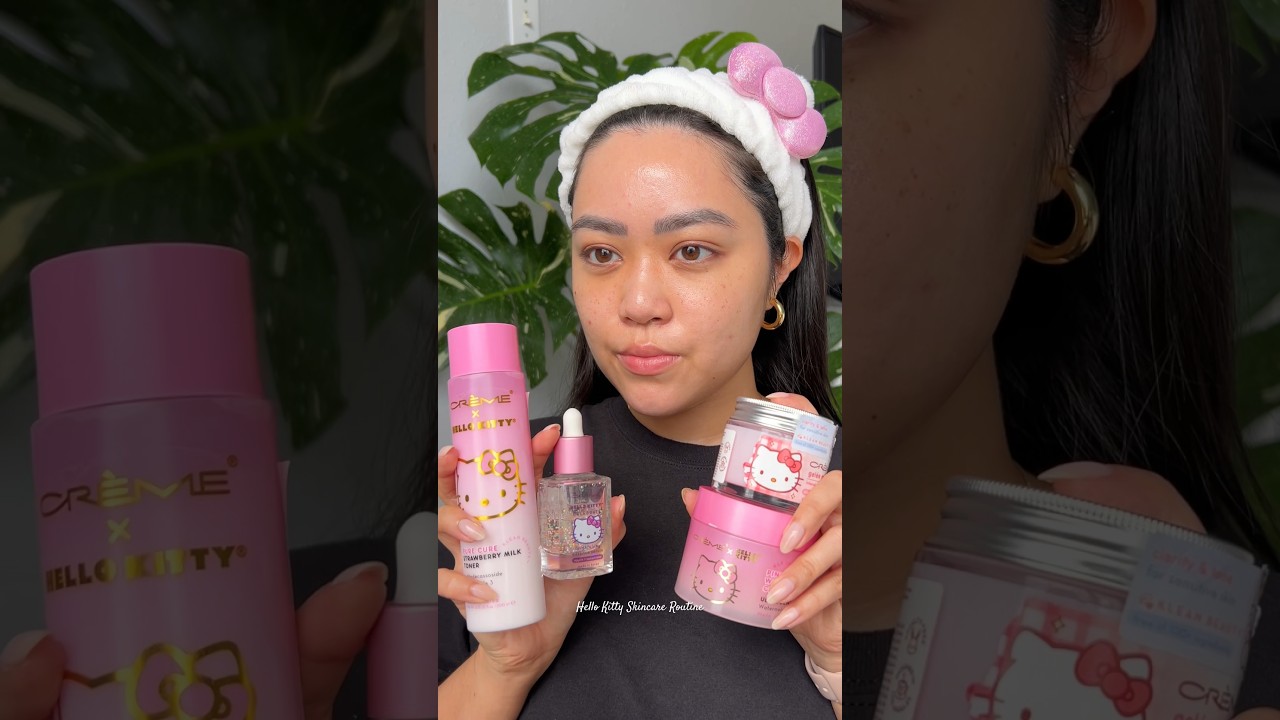 Hello Kitty Skincare Routine ft. the creme shop 