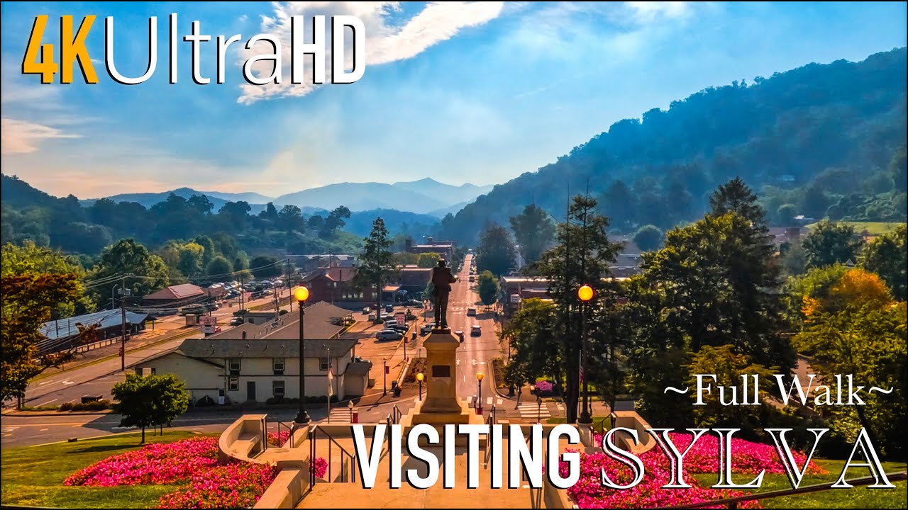 Sylva - 4K Ultra HD - North Carolina - Ultimate Relaxation - Peaceful Walk -  Travel