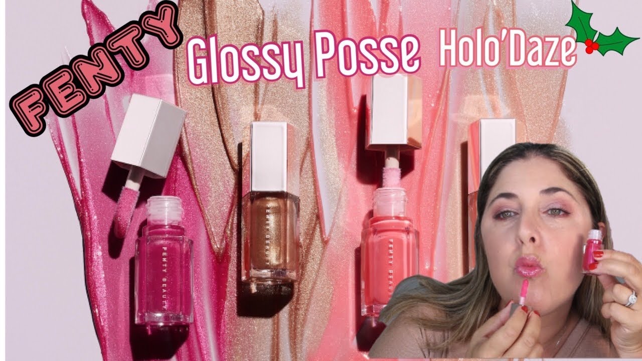 Fenty! NEW! Glossy Posse Holo'Daze Edition! Swatches and Try On!