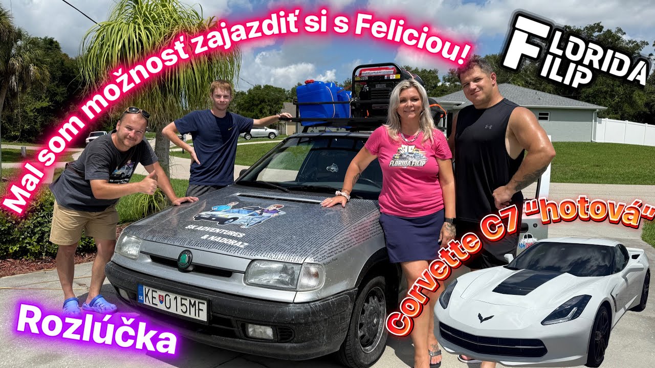 Povozil som sa na Felicii a po odchode chalanov sme dokončili Corvette C7