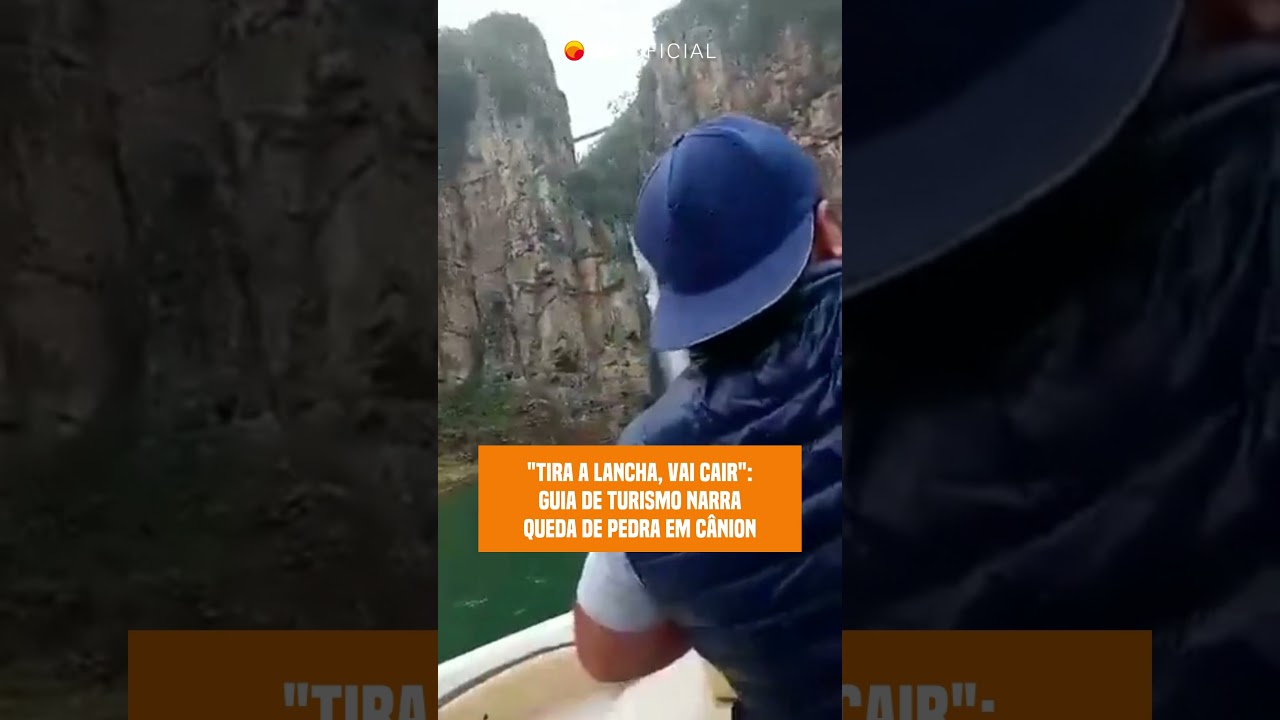 Guia de turismo narra queda de pedra em Capitólio