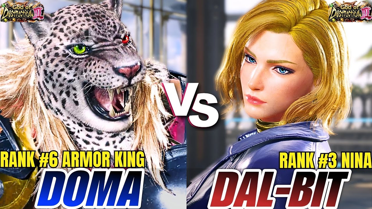 Tekken 8 - Doma (Armor King) vs Dal-Bit06 (Nina) | High Level FT3 Set