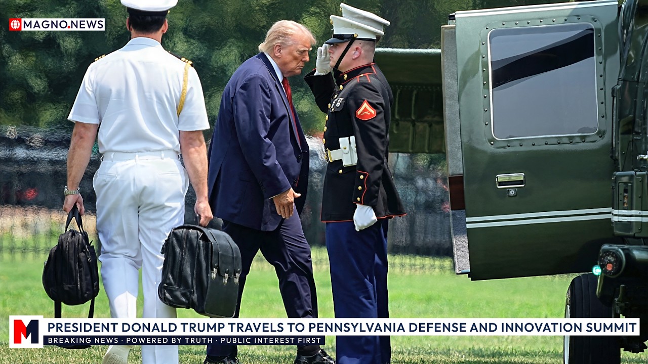 🇺🇸 President Donald Trump Departs for Pennsylvania Defense and Innovation Summit