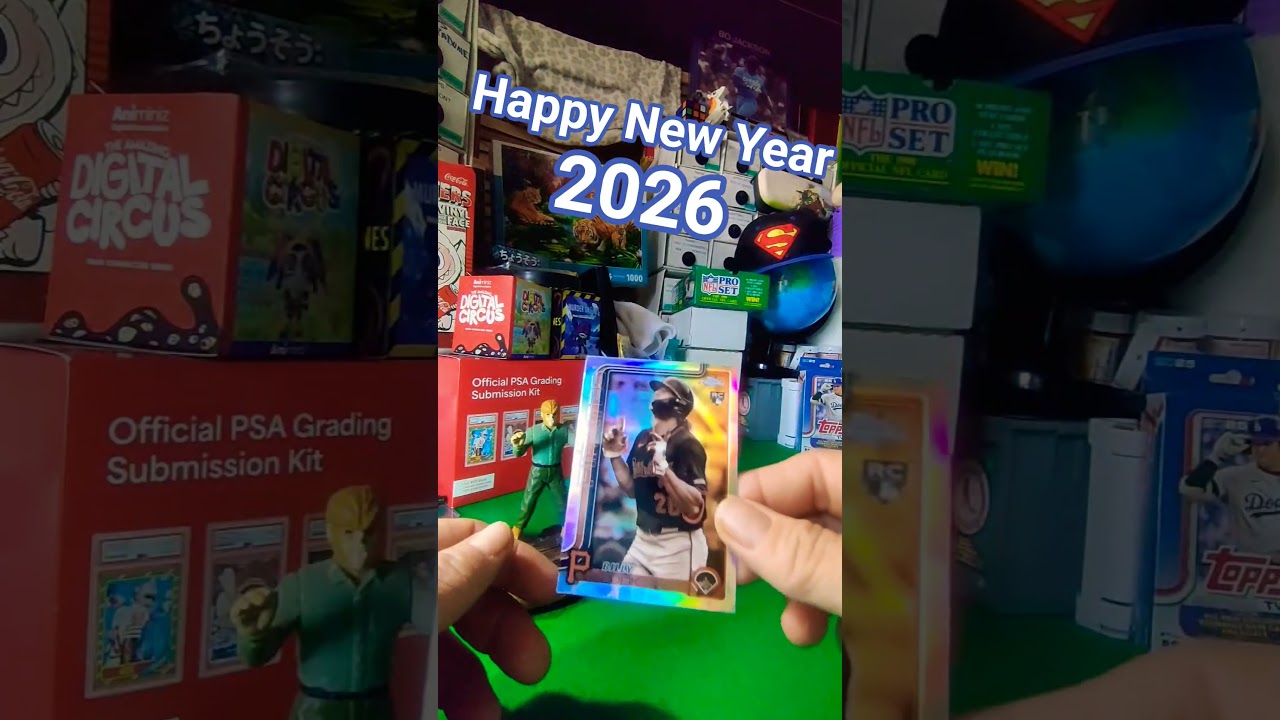 January 1, 2026 New Year's cards pack opening 