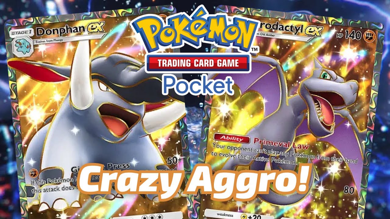 Donphan EX Aerodactyl EX is CRAZY AGGRESSIVE! | Pokémon TCG Pocket Deck Highlight