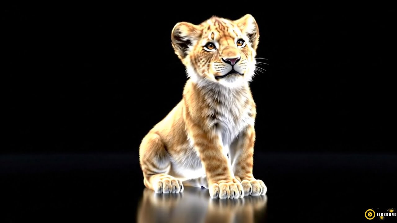 Take a Break with Colorful Animal Holograms in 3D and Soft Instrumental Background Music