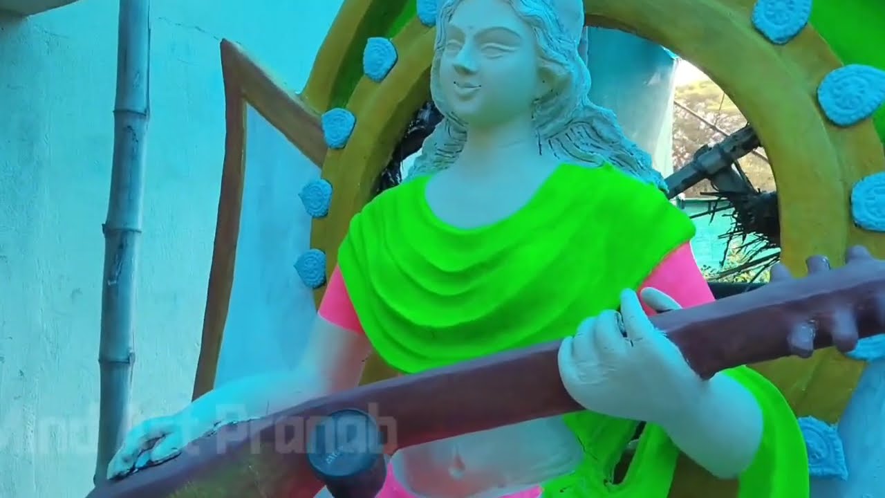 Maa Saraswati Murti coloring |Mind Art Pranab🎨🖌️